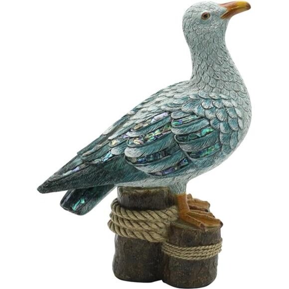 Other - Standing Seagull Statue Decor Coastal Themed Decorative Sculpture Resin, 11''